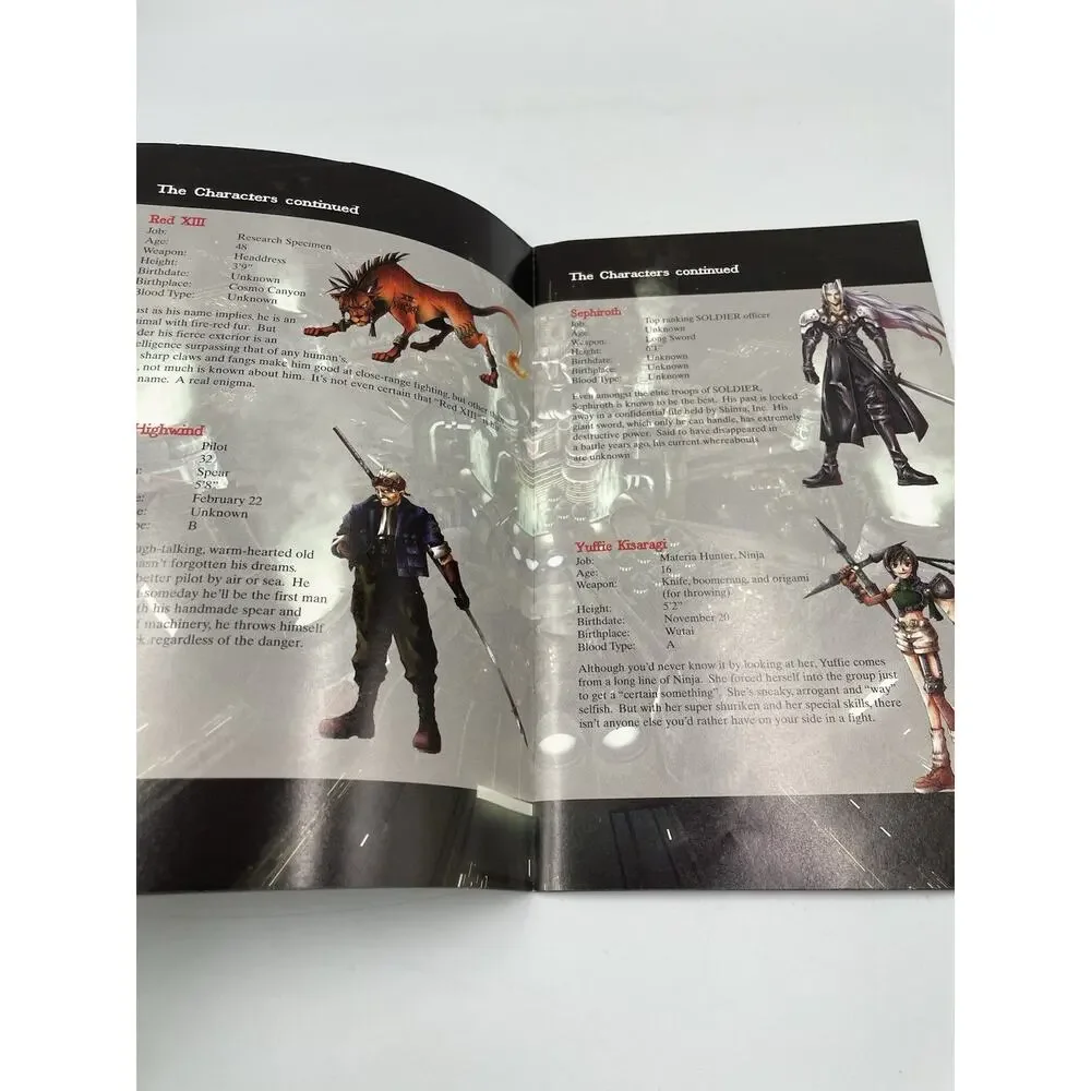 Final Fantasy VII PlayStation 1 Players Manual Only